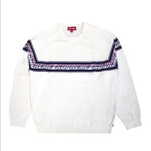 AUTH NEW SS18 Supreme striped raglan sweater